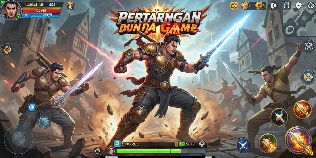 Screenshot gameplay 8G8G menampilkan aksi pertarungan yang mendebarkan.