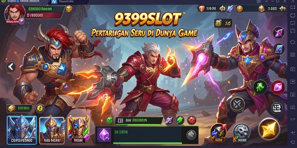 Tangkapan layar menampilkan aksi pertarungan seru dalam 9399SLOT.