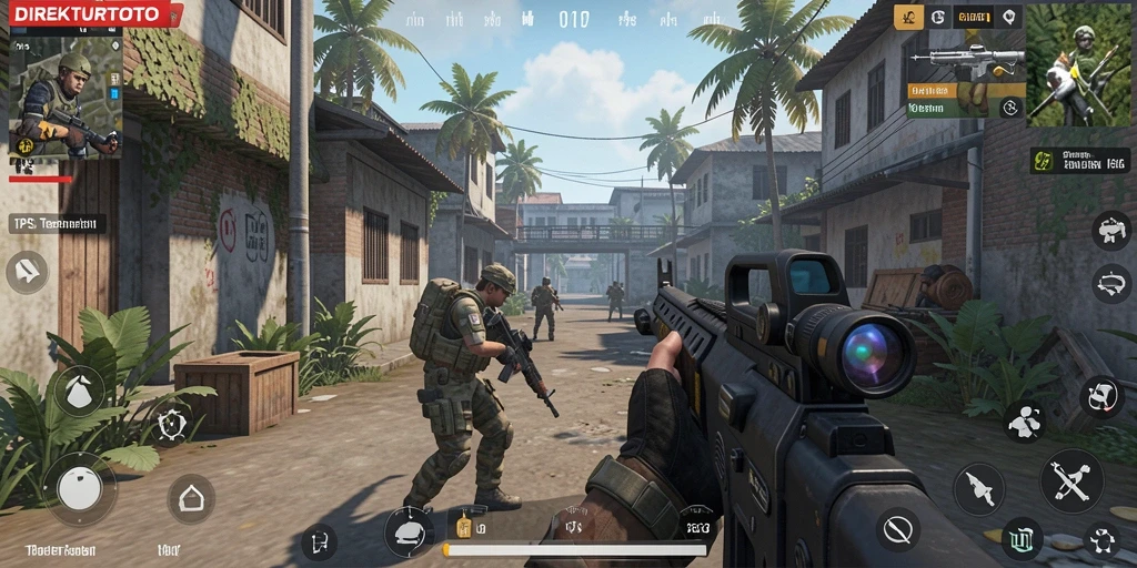Tangkapan layar menunjukkan aksi seru dari game TPS ini.