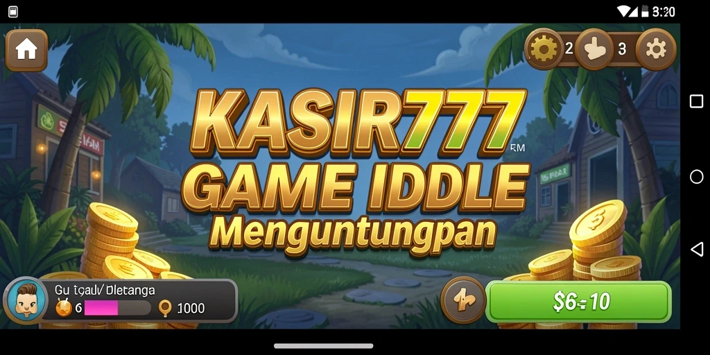 Tangkapan layar KASIR777 menampilkan gameplay menarik dan manajemen bisnis yang seru.