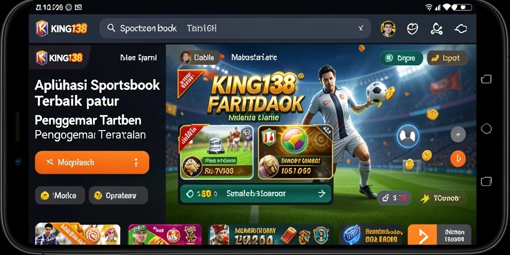 Tampilan gameplay dari aplikasi Sportsbook KING138 yang menarik dan interaktif.