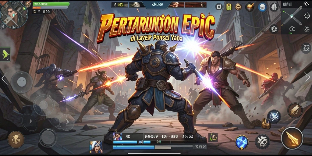 Tampilan seru dari gameplay KNO89 saat dalam pertarungan sengit.