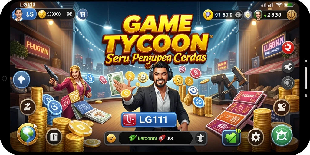 Tangkapan layar menunjukkan gameplay menarik LG111 di dunia Tycoon.