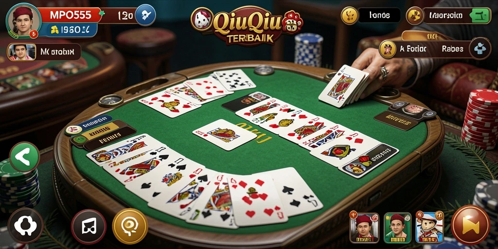 Tampilan gameplay seru dalam MPO555 dengan teman-teman.