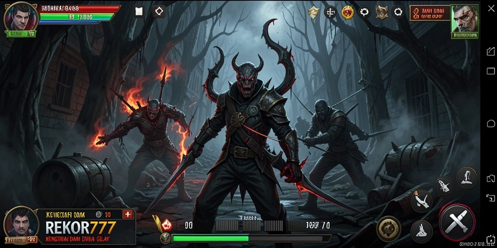 Gameplay menakutkan di kegelapan dengan makhluk mengerikan.