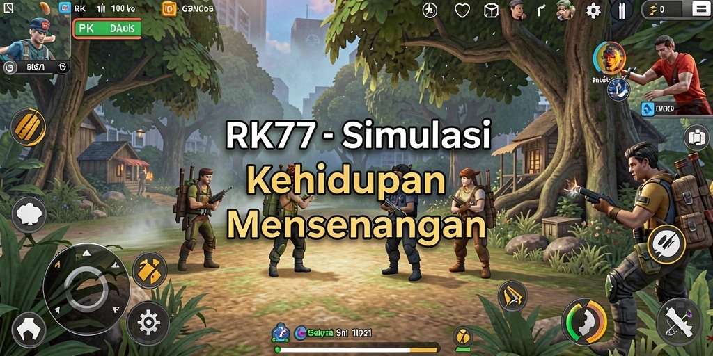 Tampilan gameplay menarik dari RK77 yang menonjol.