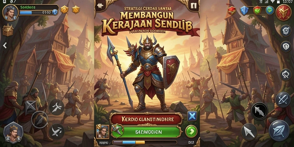 Tampilan gameplay SLG yang mendebarkan dan strategis.