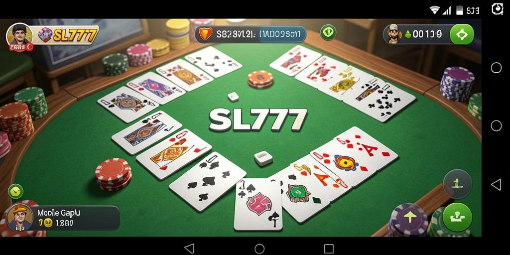 Screenshot gameplay <strong>SL777</strong> menunjukkan serunya bermain Gaple secara online.