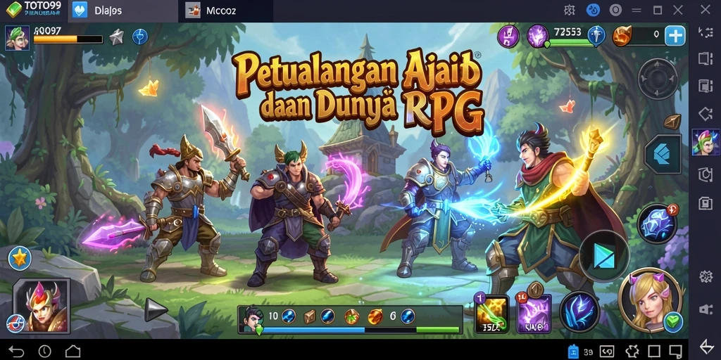 Tampilan gameplay RPG dari TOTO99 yang menakjubkan dan penuh aksi.
