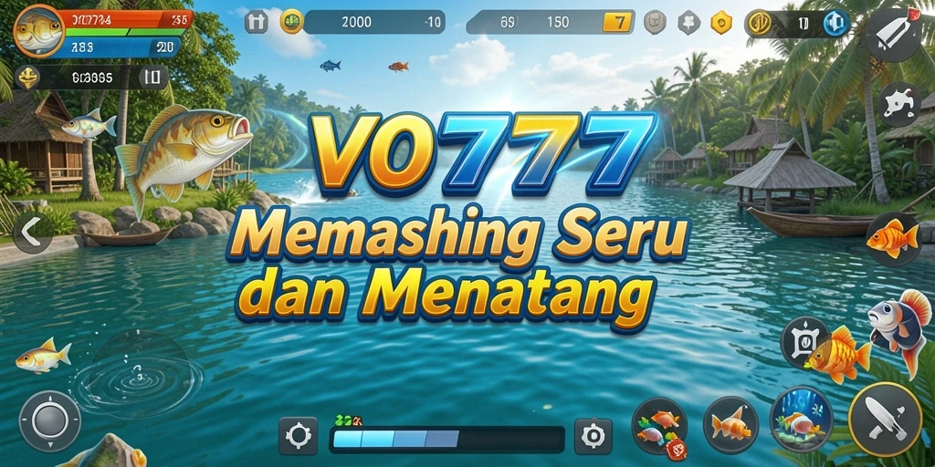 Tampilan seru dari gameplay memancing di VO777.