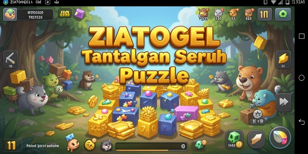 Tampilan menarik dari gameplay ZIATOGEL dengan berbagai teka-teki menantang.